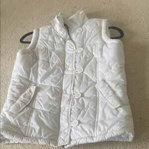 White Quilted Sleeveless Vest Paris Blues women’s size xs